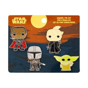 Funko Pop! Enamel 4 Piece Pin Set - Mandalorian NEW!!
